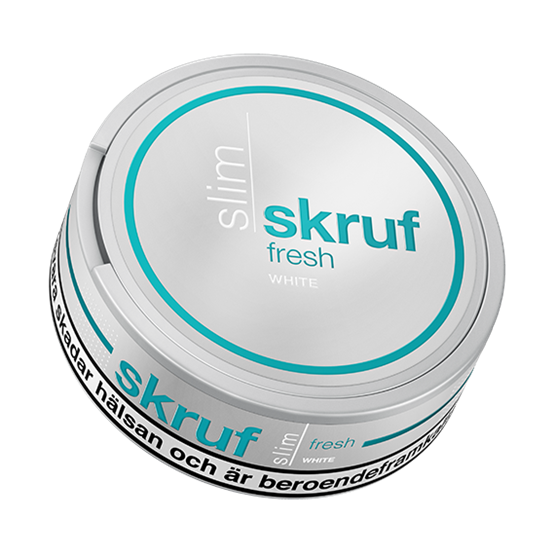 werknemer Monteur rivaal Buy Skruf Fresh White Slim snus — order online at Snus24