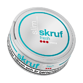 buy skruf slim fresh strong white portion snus snus24 com skruf slim fresh strong white