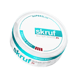 Buy Skruf Super White Super Slim Frozen Shot Extra Strong snus — order ...